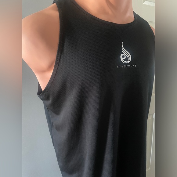 Ryderwear Men’s Tank Top, Black, 2XL, Comfortable Fabric, LIKE-NEW - Picture 4 of 10